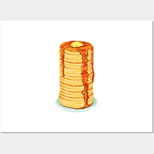 Tall Stack of Pancakes Wall Art by SWON Design